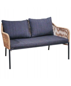 ΚΑΝΑΠΕΣ ΕΞ.ΧΩΡΟΥ BAFFIN HM6054.03 ΑΛΟΥΜ. ΑΝΘΡΑΚΙ-ΣΥΝΘ.RATTAN ΜΠΕΖ-ΑΝΘΡΑΚΙ ΜΑΞΙΛΑΡΙΑ