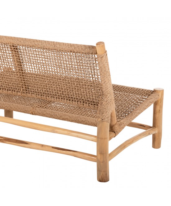 ΣΑΛΟΝΙ ΕΞΩΤ. ΧΩΡΟΥ 4ΤΜΧ LONDER HM11957 ΜΑΣΙΦ TEAK-ΣΥΝΘ.RATTAN-ΦΥΣΙΚΟ