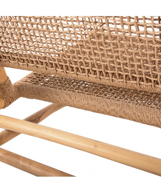 ΣΑΛΟΝΙ ΕΞΩΤ. ΧΩΡΟΥ 4ΤΜΧ LONDER HM11957 ΜΑΣΙΦ TEAK-ΣΥΝΘ.RATTAN-ΦΥΣΙΚΟ