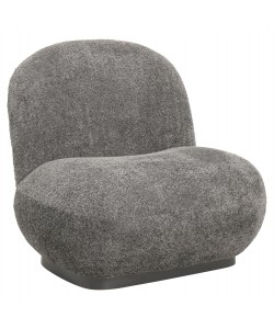 ΠΟΛΥΘΡΟΝΑ BEANY HM9591.01 ΓΚΡΙ ΜΠΟΥΚΛΕ ΥΦΑΣΜΑ 85x82x77Υ εκ.