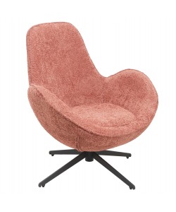 ΠΟΛΥΘΡΟΝΑ ΠΕΡΙΣΤΡΕΦΟΜΕΝΗ BRYNN HM9594.02 ΡΟΖ ΜΠΟΥΚΛΕ-ΜΑΥΡΗ ΜΕΤΑΛ. ΒΑΣΗ 88x76x88Υεκ