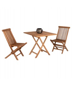 ΣΕΤ ΤΡΑΠΕΖΑΡΙΑΣ ΕΞΩΤ. ΧΩΡΟΥ ΠΤΥΣΣΟΜΕΝΑ 3ΤΜΧ KENDALL HM11951 ΜΑΣΙΦ ΞΥΛΟ TEAK ΦΥΣΙΚΟ