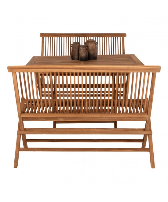 ΣΕΤ ΤΡΑΠΕΖΑΡΙΑΣ ΕΞΩΤ. ΧΩΡΟΥ 3ΤΜΧ KENDALL HM11952 ΜΑΣΙΦ ΞΥΛΟ TEAK ΦΥΣΙΚΟ