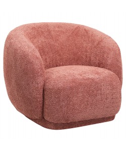 ΠΟΛΥΘΡΟΝΑ KARPEN HM9600.02 ΡΟΖ ΜΠΟΥΚΛΕ ΥΦΑΣΜΑ 93x87x78Υ εκ.