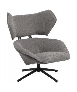 ΠΟΛΥΘΡΟΝΑ ΠΕΡΙΣΤΡΕΦΟΜΕΝΗ BRYLL HM9597.01 ΓΚΡΙ ΜΠΟΥΚΛΕ-ΜΑΥΡΗ ΒΑΣΗ 86x90x97Υεκ.