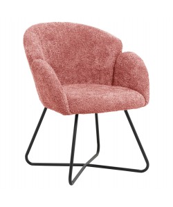 ΠΟΛΥΘΡΟΝΑ HARNIS HM9603.02 ΡΟΖ ΜΠΟΥΚΛΕ-ΜΑΥΡΑ ΜΕΤΑΛ.ΠΟΔΙΑ ΧΙΑΣΤΙ 59,5x64x77Υεκ