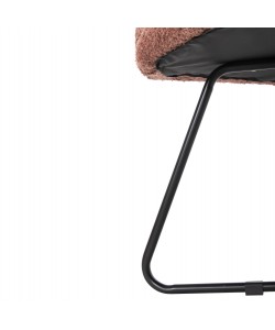 ΠΟΛΥΘΡΟΝΑ HARNIS HM9603.02 ΡΟΖ ΜΠΟΥΚΛΕ-ΜΑΥΡΑ ΜΕΤΑΛ.ΠΟΔΙΑ ΧΙΑΣΤΙ 59,5x64x77Υεκ