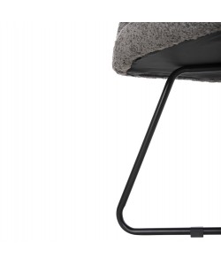 ΠΟΛΥΘΡΟΝΑ HARNIS HM9603.01 ΓΚΡΙ ΜΠΟΥΚΛΕ-ΜΑΥΡΑ ΜΕΤΑΛ.ΠΟΔΙΑ ΧΙΑΣΤΙ 59,5x64x77Υεκ