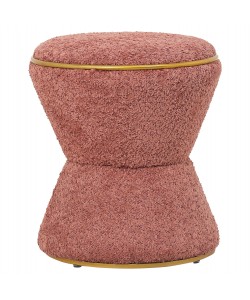 ΣΚΑΜΠΟ ΣΤΡΟΓΓΥΛΟ LINNER HM9604.12 ΜΠΟΥΚΛΕ ΥΦΑΣΜΑ ΡΟΖ-ΧΡΥΣΗ ΛΕΠΤΟΜΕΡΕΙΑ Φ38,5x43Υ