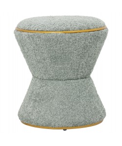 ΣΚΑΜΠΟ ΣΤΡΟΓΓΥΛΟ LINNER HM9604.15 ΜΠΟΥΚΛΕ ΥΦΑΣΜΑ ΦΥΣΤΙΚΙ-ΧΡΥΣΗ ΛΕΠΤΟΜΕΡΕΙΑ Φ38,5x43Υ