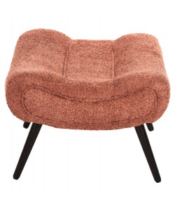 ΣΚΑΜΠΟ-ΥΠΟΠΟΔΙΟ KEMBA HM9606.02 ΡΟΖ ΜΠΟΥΚΛΕ-ΜΑΥΡΑ ΞΥΛΙΝΑ ΠΟΔΙΑ 68X58X40Υ εκ.