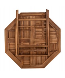 ΣΕΤ ΤΡΑΠΕΖΑΡΙΑΣ ΕΞΩΤ. ΧΩΡΟΥ ΠΤΥΣΣΟΜΕΝΑ 5ΤΜΧ KENDALL HM11950 ΜΑΣΙΦ ΞΥΛΟ TEAK ΦΥΣΙΚΟ