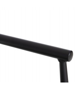 ΠΟΛΥΘΡΟΝΑ SERLY HM6052.02 ΑΛΟΥΜΙΝΙΟ ΜΑΥΡΟ-TEXTILENE ΜΑΥΡΟ 56x61x74,5Yεκ