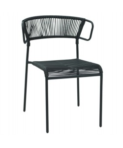 ΚΑΡΕΚΛΑ SUKI HM6053.02 ΜΕΤΑΛΛO KAI ΣΥΝΘΕΤΙΚΟ RATTAN ΣΕ ΜΑΥΡΟ 54x62x80Υεκ