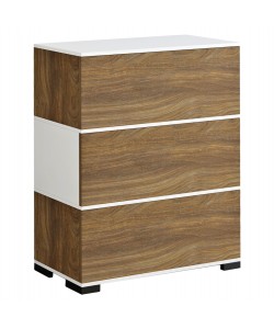 ΠΑΠΟΥΤΣΟΘΗΚΗ 3ΘΕΣΕΩΝ MIRABELL HM8938.11 ΜΕΛΑΜΙΝΗ ΣΕ ΚΑΡΥΔΙ-ΛΕΥΚΟ 90Χ30Χ93Yεκ.