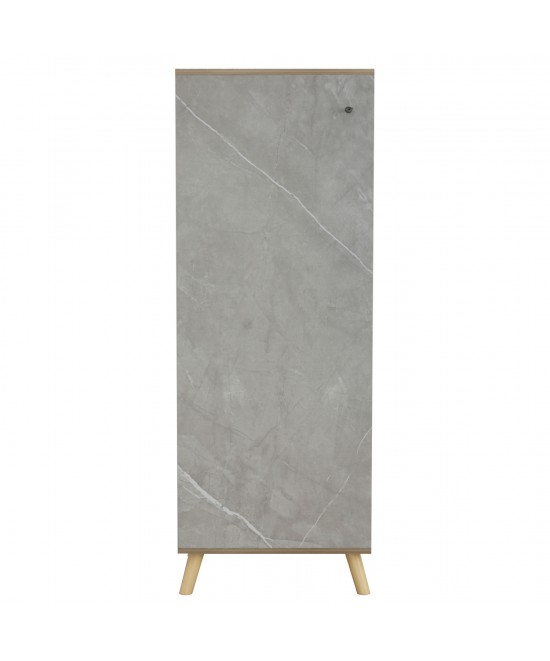 ΠΑΠΟΥΤΣΟΘΗΚΗ-ΝΤΟΥΛΑΠΙ ALVARO HM8954.11 ΜΕΛΑΜΙΝΗ SONAMA-STONE TEXTURE 50Χ38Χ135Yεκ.