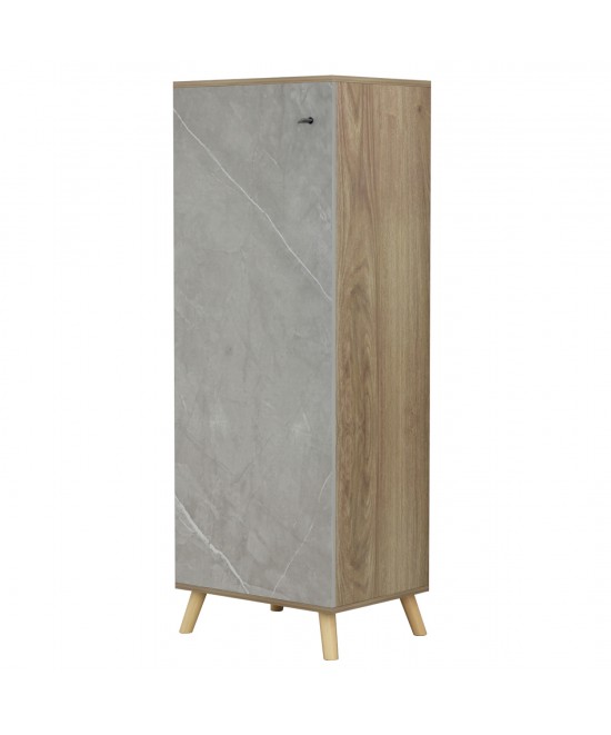 ΠΑΠΟΥΤΣΟΘΗΚΗ-ΝΤΟΥΛΑΠΙ ALVARO HM8954.11 ΜΕΛΑΜΙΝΗ SONAMA-STONE TEXTURE 50Χ38Χ135Yεκ.