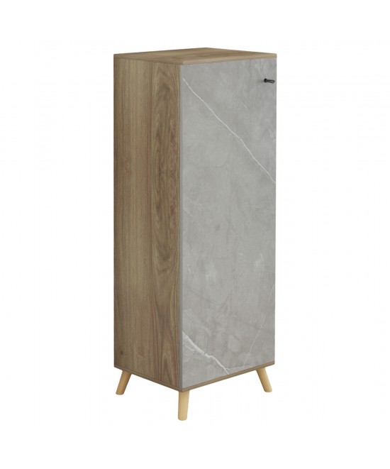 ΠΑΠΟΥΤΣΟΘΗΚΗ-ΝΤΟΥΛΑΠΙ ALVARO HM8954.11 ΜΕΛΑΜΙΝΗ SONAMA-STONE TEXTURE 50Χ38Χ135Yεκ.