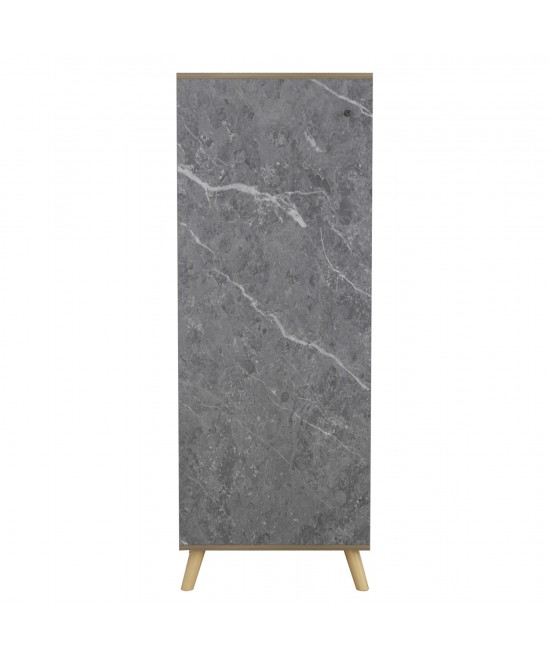 ΠΑΠΟΥΤΣΟΘΗΚΗ-ΝΤΟΥΛΑΠΙ ALVARO HM8954.12 ΜΕΛΑΜΙΝΗ SONAMA-STONE TEXTURE 50Χ38Χ135Yεκ.
