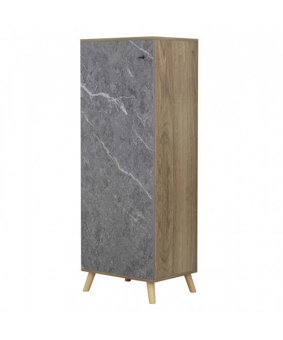 ΠΑΠΟΥΤΣΟΘΗΚΗ-ΝΤΟΥΛΑΠΙ ALVARO HM8954.12 ΜΕΛΑΜΙΝΗ SONAMA-STONE TEXTURE 50Χ38Χ135Yεκ.