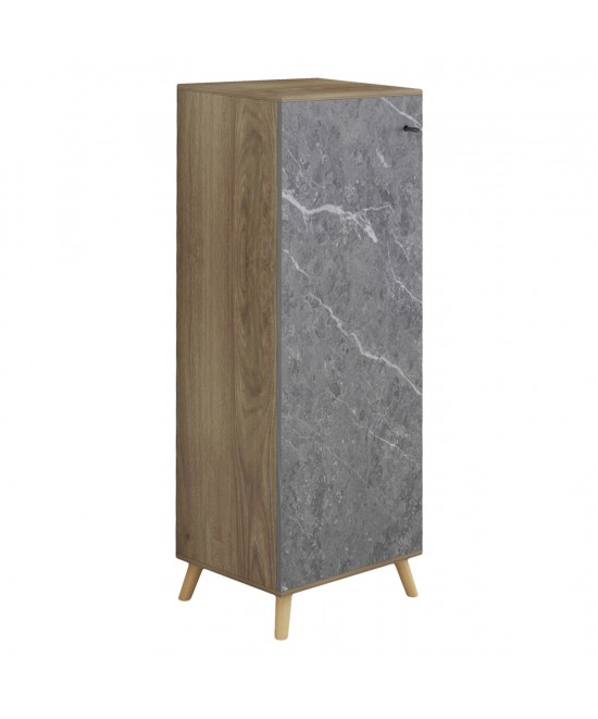 ΠΑΠΟΥΤΣΟΘΗΚΗ-ΝΤΟΥΛΑΠΙ ALVARO HM8954.12 ΜΕΛΑΜΙΝΗ SONAMA-STONE TEXTURE 50Χ38Χ135Yεκ.