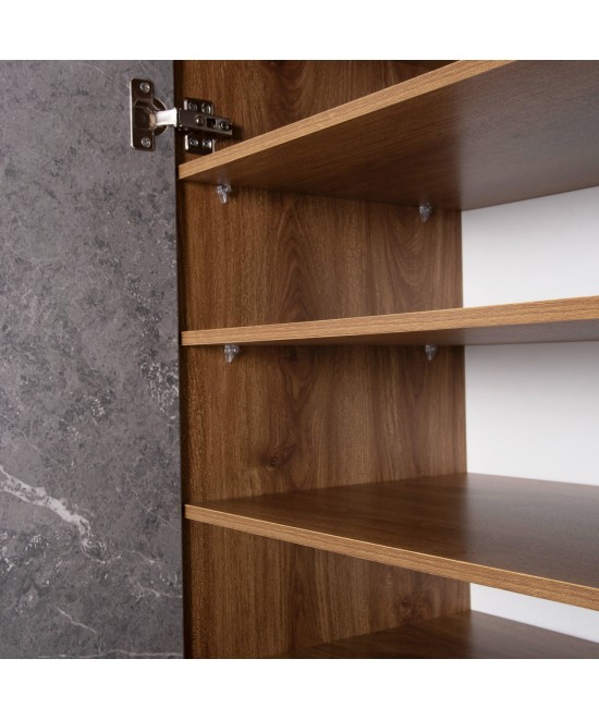 ΠΑΠΟΥΤΣΟΘΗΚΗ-ΝΤΟΥΛΑΠΙ ALVARO HM8954.12 ΜΕΛΑΜΙΝΗ SONAMA-STONE TEXTURE 50Χ38Χ135Yεκ.