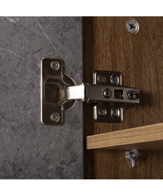 ΠΑΠΟΥΤΣΟΘΗΚΗ-ΝΤΟΥΛΑΠΙ ALVARO HM8954.12 ΜΕΛΑΜΙΝΗ SONAMA-STONE TEXTURE 50Χ38Χ135Yεκ.