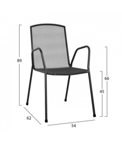 ΣΕΤ 5ΤΜΧ ΜΕ ΤΡΑΠΕΖΙ 140Χ80Χ75,5Υ ΑΛΟΥΜΙΝΙΟΥ & ΚΑΡΕΚΛΕΣ ΜΕΤΑΛΛΙΚΕΣ ΑΝΘΡΑΚΙ HM10533