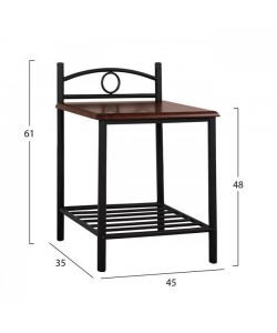 ΚΟΜΟΔΙΝΟ REVEN HM387 ΑΠΟ ΜΕΤΑΛΛΟ ΚΑΙ ΞΥΛΟ 45x35x48-61 εκ. ΚΟΜΟΔΙΝΟ REVEN HM387 ΑΠΟ ΜΕΤΑΛΛΟ ΚΑΙ ΞΥΛΟ 45x35x48-61 εκ.