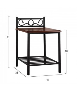 ΚΟΜΟΔΙΝΟ SUZIE HM388 ΑΠΟ ΜΕΤΑΛΛΟ ΚΑΙ ΞΥΛΟ 45x35x48-61 εκ. ΚΟΜΟΔΙΝΟ SUZIE HM388 ΑΠΟ ΜΕΤΑΛΛΟ ΚΑΙ ΞΥΛΟ 45x35x48-61 εκ.