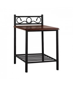 ΚΟΜΟΔΙΝΟ SUZIE HM388 ΑΠΟ ΜΕΤΑΛΛΟ ΚΑΙ ΞΥΛΟ 45x35x48-61 εκ.