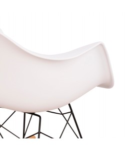 ΠΟΛΥΘΡΟΝΑ ΚΟΥΝΙΣΤΗ ΜΕ ΚΑΘΙΣΜΑ ΛΕΥΚΟ MIRTO & ΜΑΥΡΟ ΣΚΕΛΕΤΟ HM0035.11 61x71x64 εκ.