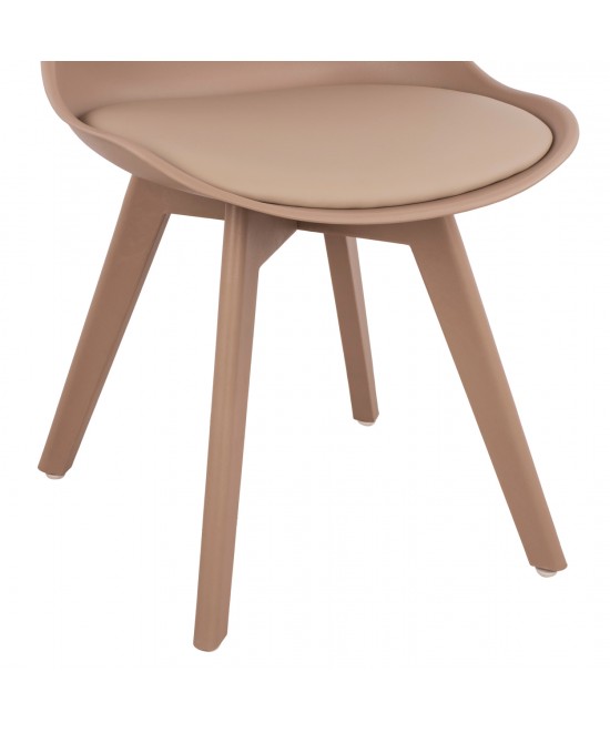 ΚΑΡΕΚΛΑ VEGAS HM0033.45 ΜΕ ΠΟΔΙΑ ΠΟΛΥΠΡΟΠΥΛΕΝΙΟΥ ΚΑΙ ΚΑΘΙΣΜΑ PP ΚΑΠΟΥΤΣΙΝΟ 49x55,5x84Υ