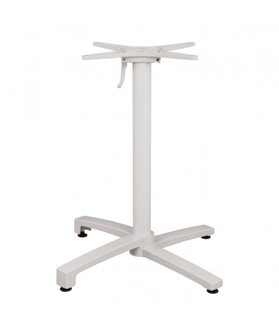 ΒΑΣΗ ΑΛΟΥΜΙΝΙΟΥ HM459.02 ΛΕΥΚΟ ΜΑΤ 69Χ69Χ73Υεκ. ΜΕ ΕΠΙΦΑΝΕΙΑ 48Χ48εκ.