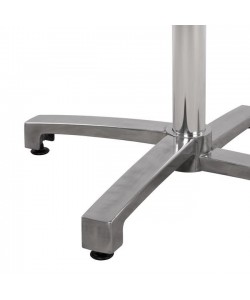 ΒΑΣΗ ΑΛΟΥΜΙΝΙΟΥ ΠΤΥΣΣΟΜΕΝΗ ΧΡΩΜΙΟΥ 69Χ69Χ73Υεκ. ΜΕ ΣΤΑΥΡΟ 48Χ48εκ.HM459.03