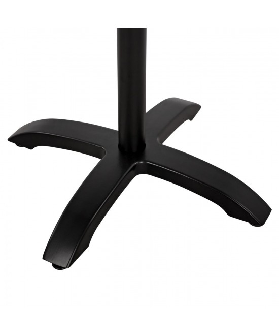 ΒΑΣΗ ΑΛΟΥΜΙΝΙΟΥ HM460.01 ΜΑΥΡΟ ΜΑΤ 66Χ66Χ72Υεκ. ΜΕ ΣΤΑΥΡΟ 48Χ48εκ.