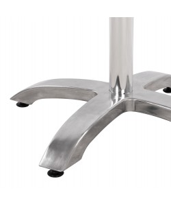 ΒΑΣΗ ΑΛΟΥΜΙΝΙΟΥ HM460.03 ΧΡΩΜΙΟΥ 66Χ66Χ72Υεκ. ΜΕ ΣΤΑΥΡΟ 48Χ48εκ.