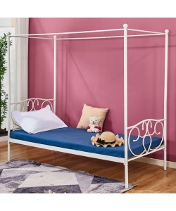 ΚΡΕΒΑΤΙ ΜΕΤΑΛΛΙΚΟ JACLYN ΜΕ ΟΥΡΑΝΟ 90x190 εκ.
ΛΕΥΚΟ ΧΡΩΜΑ HM572.02