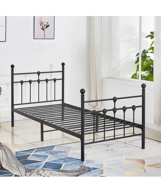 ΚΡΕΒΑΤΙ ΜΕΤΑΛΛΙΚΟ JACINDA 90x190 εκ. ΜΑΥΡΟ ΧΡΩΜΑ HM574.01 ΚΡΕΒΑΤΙ ΜΕΤΑΛΛΙΚΟ JACINDA 90x190 εκ. ΜΑΥΡΟ ΧΡΩΜΑ HM574.01