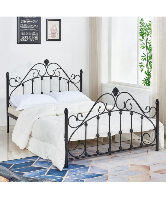 ΚΡΕΒΑΤΙ ΜΕΤΑΛΛΙΚΟ MADEN 150x200 εκ. ΜΑΥΡΟ ΧΡΩΜΑ HM576.01 ΚΡΕΒΑΤΙ ΜΕΤΑΛΛΙΚΟ MADEN 150x200 εκ. ΜΑΥΡΟ ΧΡΩΜΑ HM576.01