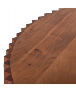 ΣΕΤ 2ΤΜΧ ΤΡΑΠΕΖΙΑ ΣΑΛΟΝΙΟΥ ΣΤΡΟΓΓΥΛΑ SEDGE HM11944 ΜΑΣΙΦ ΑΚΑΚΙΑ Φ90 & Φ40εκ.