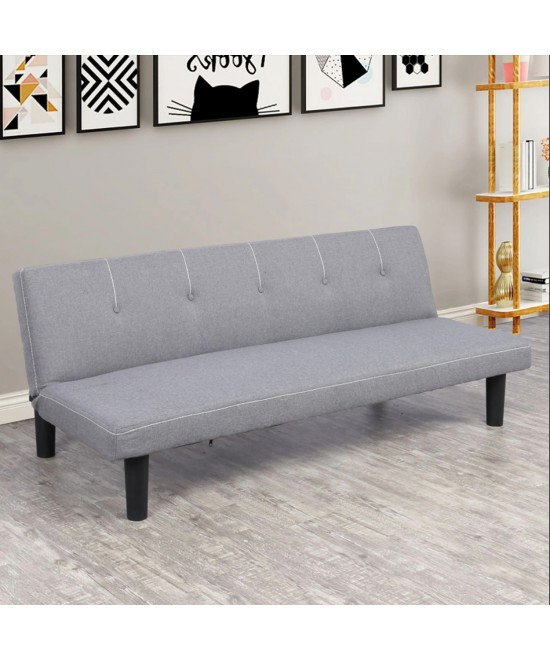 ΚΑΝΑΠΕΣ ΚΡΕΒΑΤΙ ETHAN ΣΕ ΓΚΡΙ ΧΡΩΜΑ HM3146.01 163x73x64Υεκ.