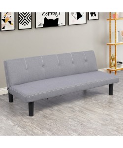 ΚΑΝΑΠΕΣ ΚΡΕΒΑΤΙ ETHAN ΣΕ ΓΚΡΙ ΧΡΩΜΑ HM3146.01 165x74x64 εκ.