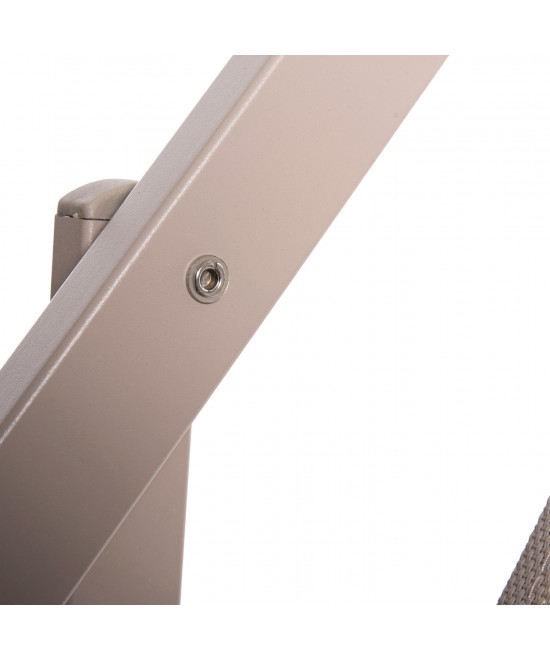 ΣΕΖΛΟΝΓΚ ΕΠΑΓΓΕΛΜΑΤΙΚΗ KEA HM5076.03 ΑΛΟΥΜΙΝΙΟ & TEXTILENE ΣΑΜΠΑΝΙ 59,5x102,5x94Υεκ