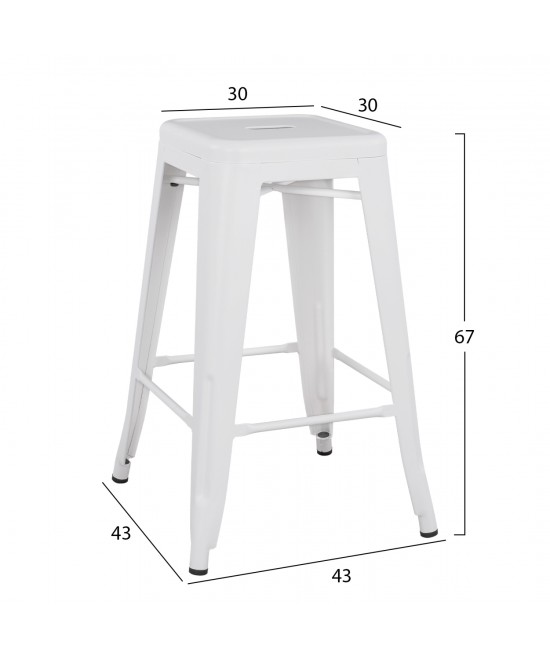 ΣΚΑΜΠΟ ΜΕΣΑΙΟΥ ΥΨΟΥΣ ΜΕΤΑΛΛΙΚΟ HM8573.21 MELITA ΣΕ ΛΕΥΚΟ ΜΑΤ 43x43x67Yεκ. ΣΚΑΜΠΟ ΜΕΣΑΙΟΥ ΥΨΟΥΣ ΜΕΤΑΛΛΙΚΟ HM8573.21 MELITA ΣΕ ΛΕΥΚΟ ΜΑΤ 43x43x67Yεκ.