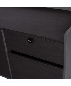 ΓΡΑΦΕΙΟ ΕΠΑΓΓΕΛΜΑΤΙΚΟ ΔΕΞΙΑ ΓΩΝΙΑ ROSEWOOD HM2084R 220X180X76Υ εκ.