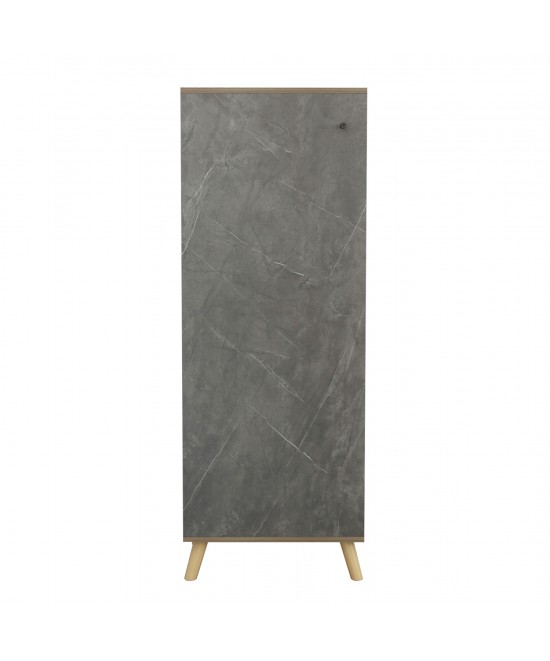ΠΑΠΟΥΤΣΟΘΗΚΗ-ΝΤΟΥΛΑΠΙ ALVARO HM8954.14 ΜΕΛΑΜΙΝΗ SONAMA-STONE TEXTURE 50Χ38Χ135Yεκ.