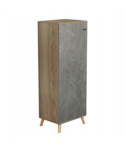 ΠΑΠΟΥΤΣΟΘΗΚΗ-ΝΤΟΥΛΑΠΙ ALVARO HM8954.14 ΜΕΛΑΜΙΝΗ SONAMA-STONE TEXTURE 50Χ38Χ135Yεκ.