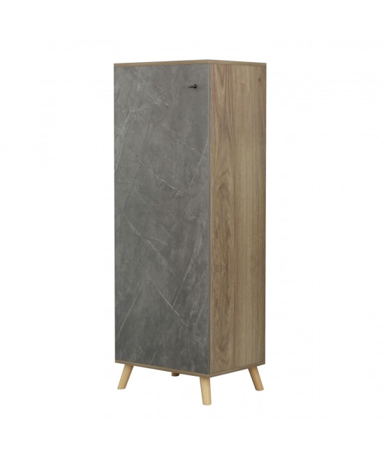 ΠΑΠΟΥΤΣΟΘΗΚΗ-ΝΤΟΥΛΑΠΙ ALVARO HM8954.14 ΜΕΛΑΜΙΝΗ SONAMA-STONE TEXTURE 50Χ38Χ135Yεκ.