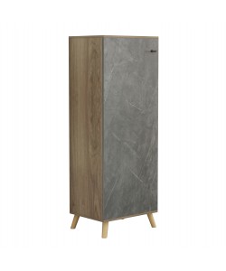 ΠΑΠΟΥΤΣΟΘΗΚΗ-ΝΤΟΥΛΑΠΙ ALVARO HM8954.14 ΜΕΛΑΜΙΝΗ SONAMA-STONE TEXTURE 50Χ38Χ135Yεκ.